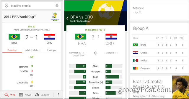 Weltmeisterschaft 2014: Verwenden Sie Google Now, um Ihren Teams zu folgen
