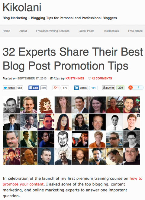 32 Experten teilen ihren besten Blogbeitrag