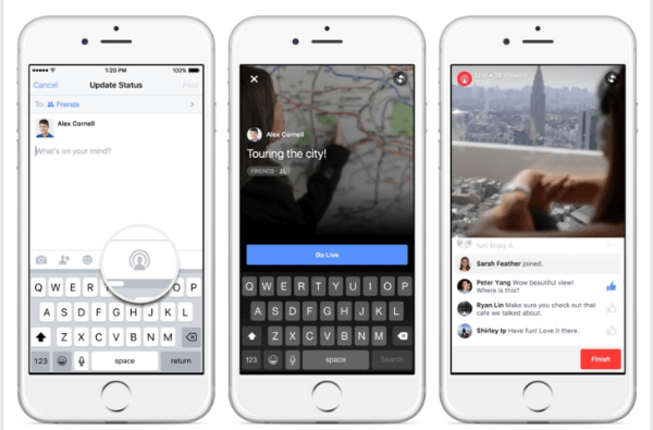 Facebook erweitert Live-Video auf dem iPhone