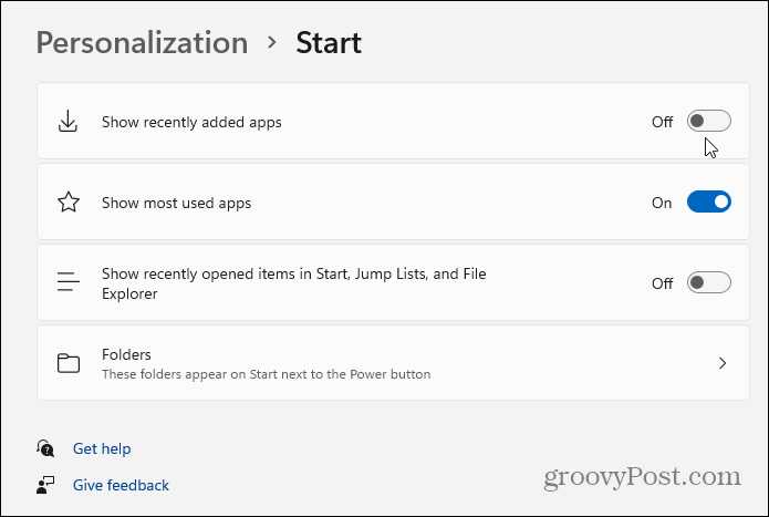 Personalisierung Starten Sie Windows 11