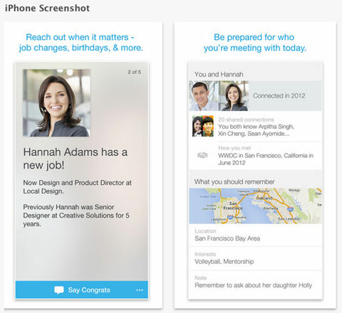 LinkedIn verbunden App