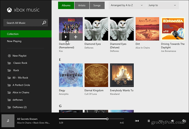 Xbox Music Webinterface