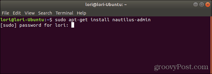 Installieren Sie Nautilus Admin