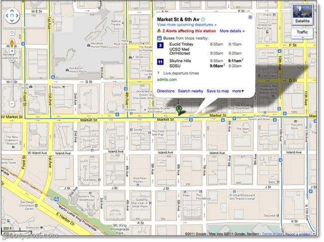 Verwenden Sie Google Live Transit-Updates, um festzustellen, ob Sie den Bus verpasst haben