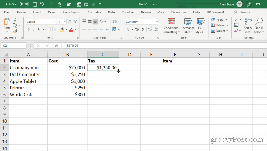 Zellen in Excel füllen