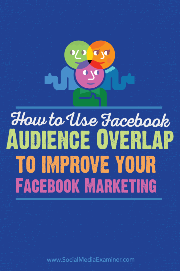 So verwenden Sie Facebook Audience Overlap zur Verbesserung Ihres Facebook-Marketings: Social Media Examiner