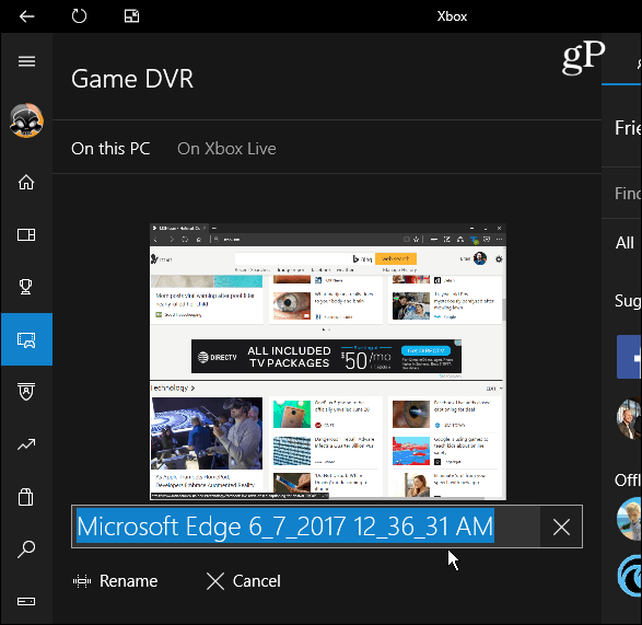 Screenshot Xbox App