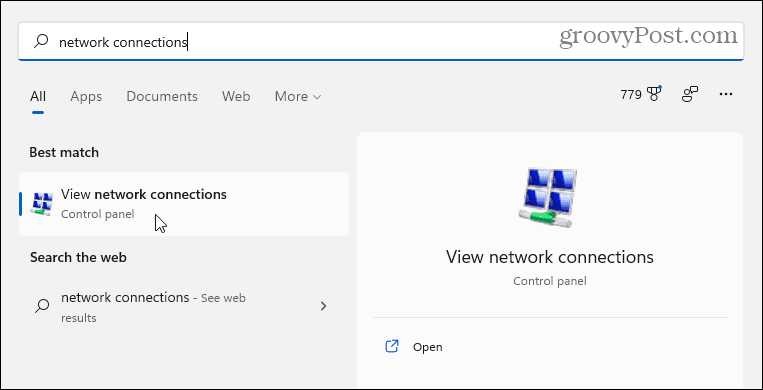 Netzwerkverbindungen Windows 11