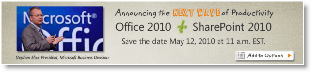 Microsoft Office 2010-Startereignis