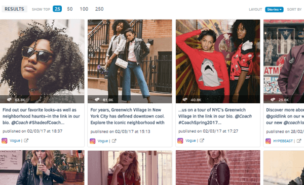 Sie können auch die interessantesten Instagram-Posts der Marke der letzten Woche sehen.