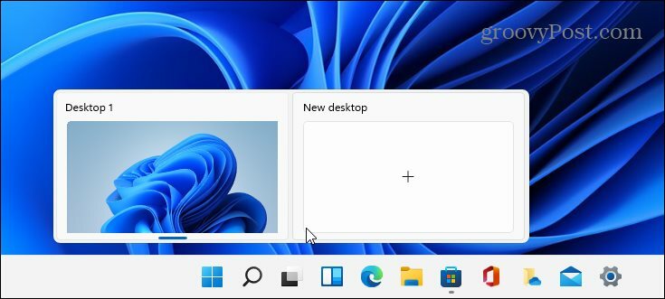Virtuelle Desktop-Schaltfläche Windows 11