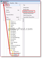 Windows-Registrierungseditor, der die E-Mail-Wiederherstellung im Posteingang für Outlook 2007 Dword aktiviert