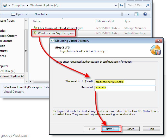 Mounten von Windows Live SkyDrive an einen Laufwerksbuchstaben im Windows Explorer [How-To]