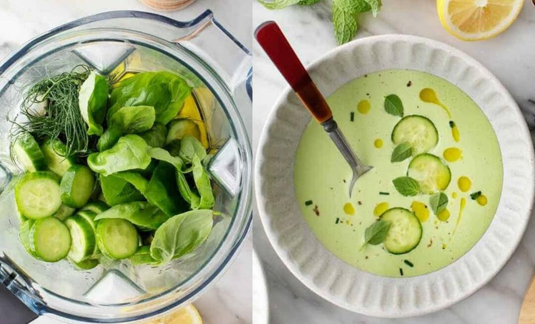 Die ideale kalte Suppe des Sommers! Wie macht man kalte Gurkensuppe? Rezept für Gurkensuppe