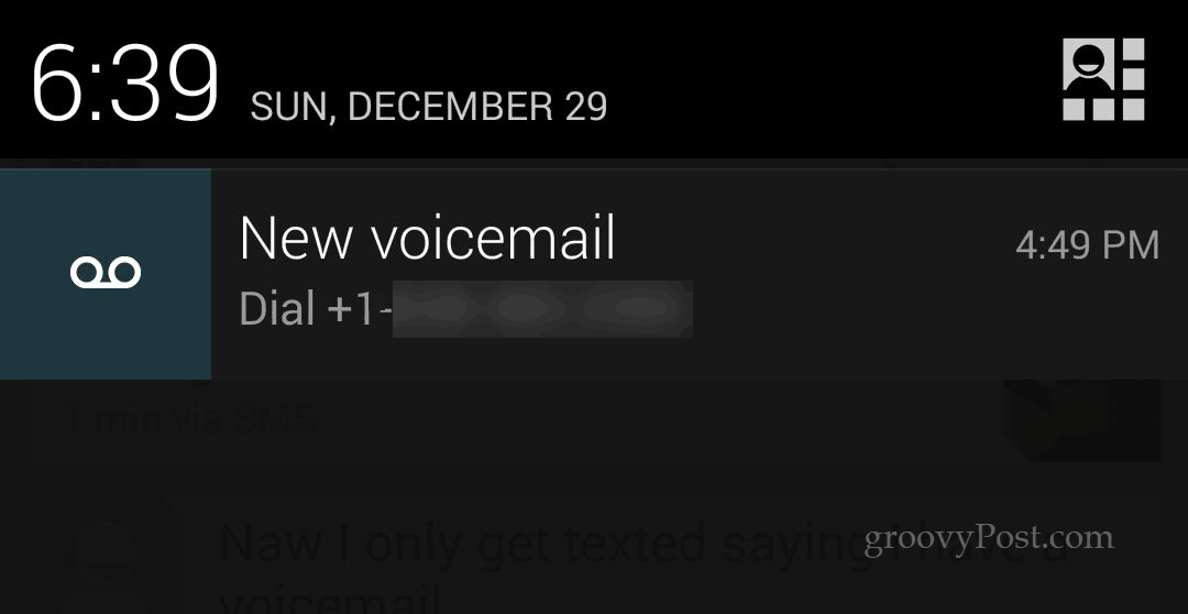 Entfernen Sie die störende Voicemail-Benachrichtigung unter Android