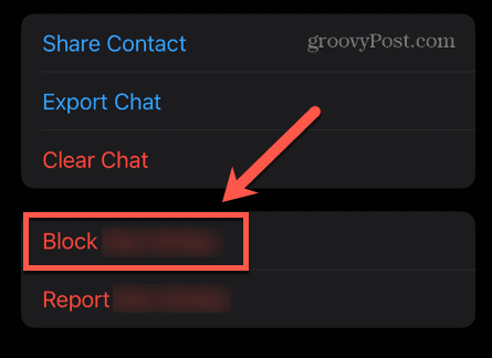 whatsapp block admin