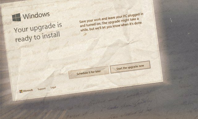 Windows 10 Upgrade Ready-Benachrichtigung