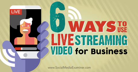 Verwenden Sie Live-Stream-Videos für Unternehmen