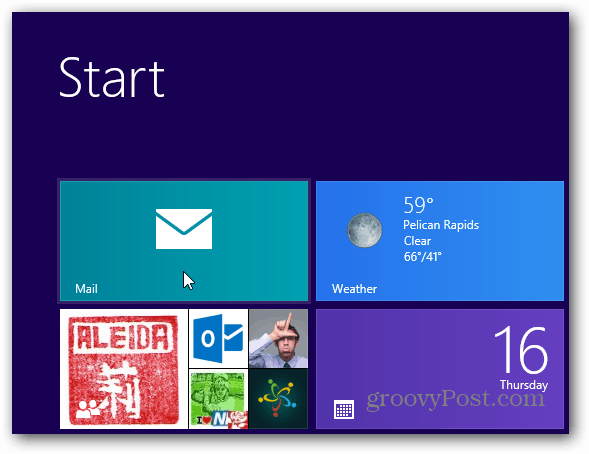 Starten Sie den Windows 8 Mail-Client