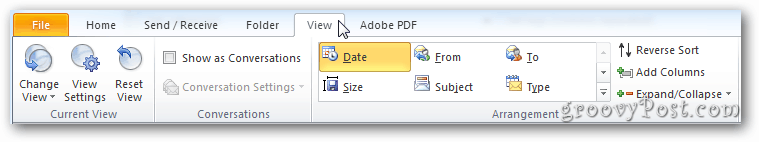 Outlook 2010-Multifunktionsleiste