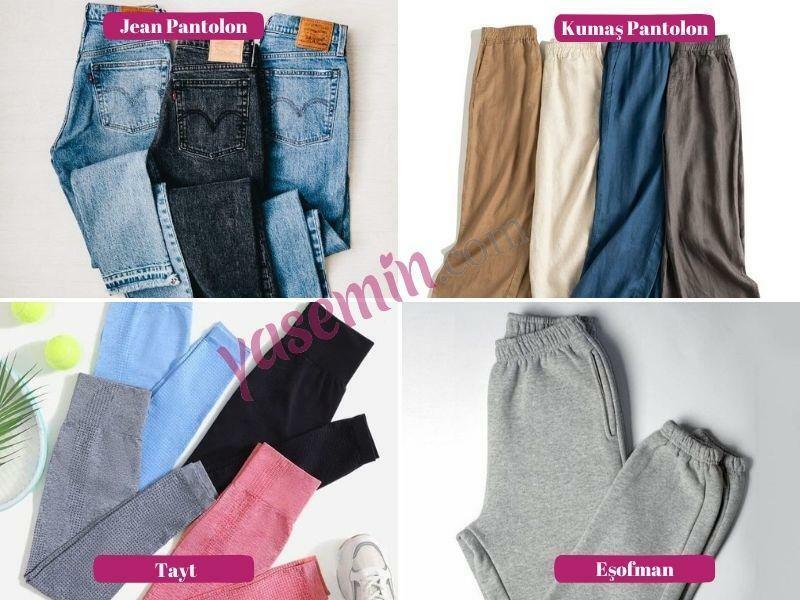 Auswahl an Hosen für die Capsule-Garderobe