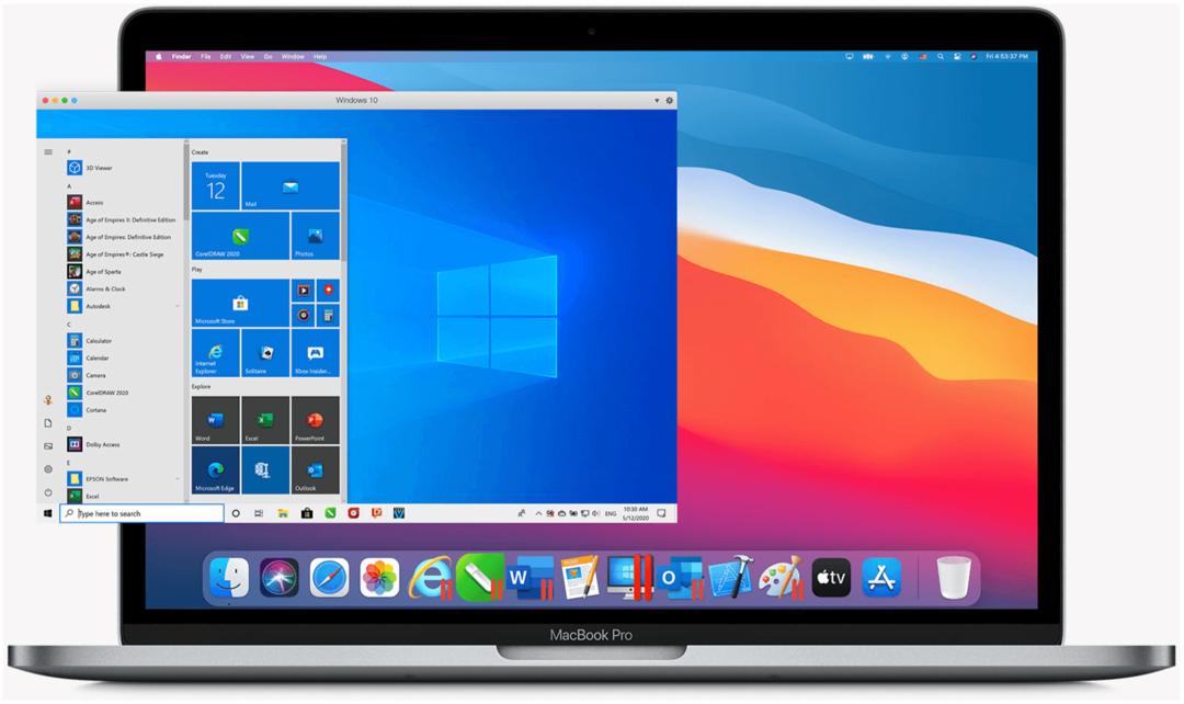 Windows 10 auf M1-Macs Parallels Desktop 16 für Mac